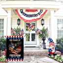 3 x 250th Anniversary Garden Flag, 250th Anniversary Patriotic Flag, July 4th Liberty House Logo, double-sided 1776-2026 commemorative flag, 12x18 inches