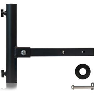 iElyiEsy Truck Flag Pole with Hitch Holder Duty Flagpole Mount Kit for Tow Hitch, Long Protect Sleeve Windproof Design for Trucks, Jeep & Trailer,Black