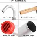 LYCARESUN 15 to 55 Gallon Drum Pump, Aluminum Barrel Pump Liquid Transfer, Siphon Barrel Pump for Diesel, Kerosene, Hydraulic Fluid