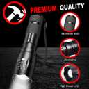 1 Mode Flashlights 4 Pack, Bright Zoomable LED Tactical Flashlight High Lumens, Water Resistant Portable Pocket Flash Light for Emergency, Camping Essentials, Gift - SL2000