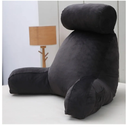 OAISZ Reading Pillow for Sitting in Bed Adult, Reading Pillow with Shredded Memory Foam (Black, Extra Large 25" H)