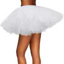 Spooktacular Creations Women Tutu Skirt Costume Adult Halloween Tutus for Halloween Costume Cosplay Party (White)