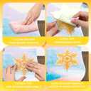 Soulchen 2 Pcs Snowflake Snowboard Stomp Pads 3D Anti Slip Stomp Pads for Snowboarding Cold-Resistant Adhesive Snowboard Practice Mat Enhanced Traction & Control, Provides Extra Grip for Men Women (Gold)