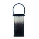 HD Designs Outdoors Solar Glass Lantern - Dark Gray