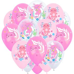 30pcs Axolotl Balloons for Axolotl Birthday Party Decorations Pink Axolotl Party Decoration Supplies Axolotl Theme Party Animal Party Pet Party Summer Camp Decor Supplies