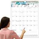 2026-2027 Wall Calendar Extra Large 22"x17", 2026 Wall Calendar 18 Month from January 2026 to June 2027, Hanging Wall Calendars 2026-2027 with Twin-Wire Binding for Home Office Planning Organizing