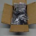 10-Pack Baluster Shoes Flat Shoes with Screw Iron Baluster Shoes for 1/2" Square Balusters Connectors are Not Included