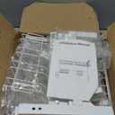 SNTD Over The Sink Dish Drying Rack - Adjustable Dish Rack for Kitchen Counter, Metal (White)