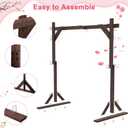 Wooden Square Wedding Arch, 7.48FT Wood Arch Backdrop Stand, Wedding Arbor, Reusable