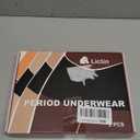 Lictin Period Underwear for Women, Boyshort Absorbent Period Panties - Menstrual, Postpartum Briefs (Medium, Black-2pack)