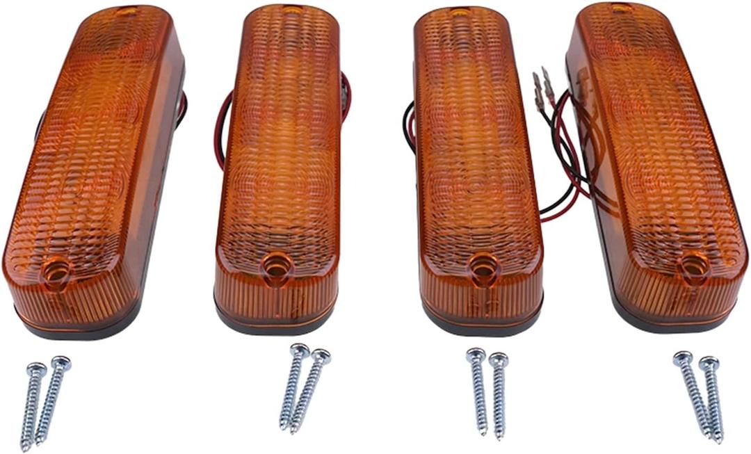 4PCS LED Flashing Cab Light AR60250 Compatible for John Deere 4040 4240 4440 4640 4030 4230 4430 4630