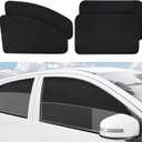 XCBYT Car Window Shades - 4 Pack Car Priavcy Curtains - Side Window Sun Shades for Baby - 99% Light Block Window Covers for Camping Napping Sleeping Breastfeeding Cloth Changing