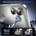 2 x Yriklso for iPhone 17 Pro Max/iPhone 17 Pro Lens Protector[Shatterproof 9H Tempered Glass] [1:1 Invisible Ultra Clarity Cover,Gray