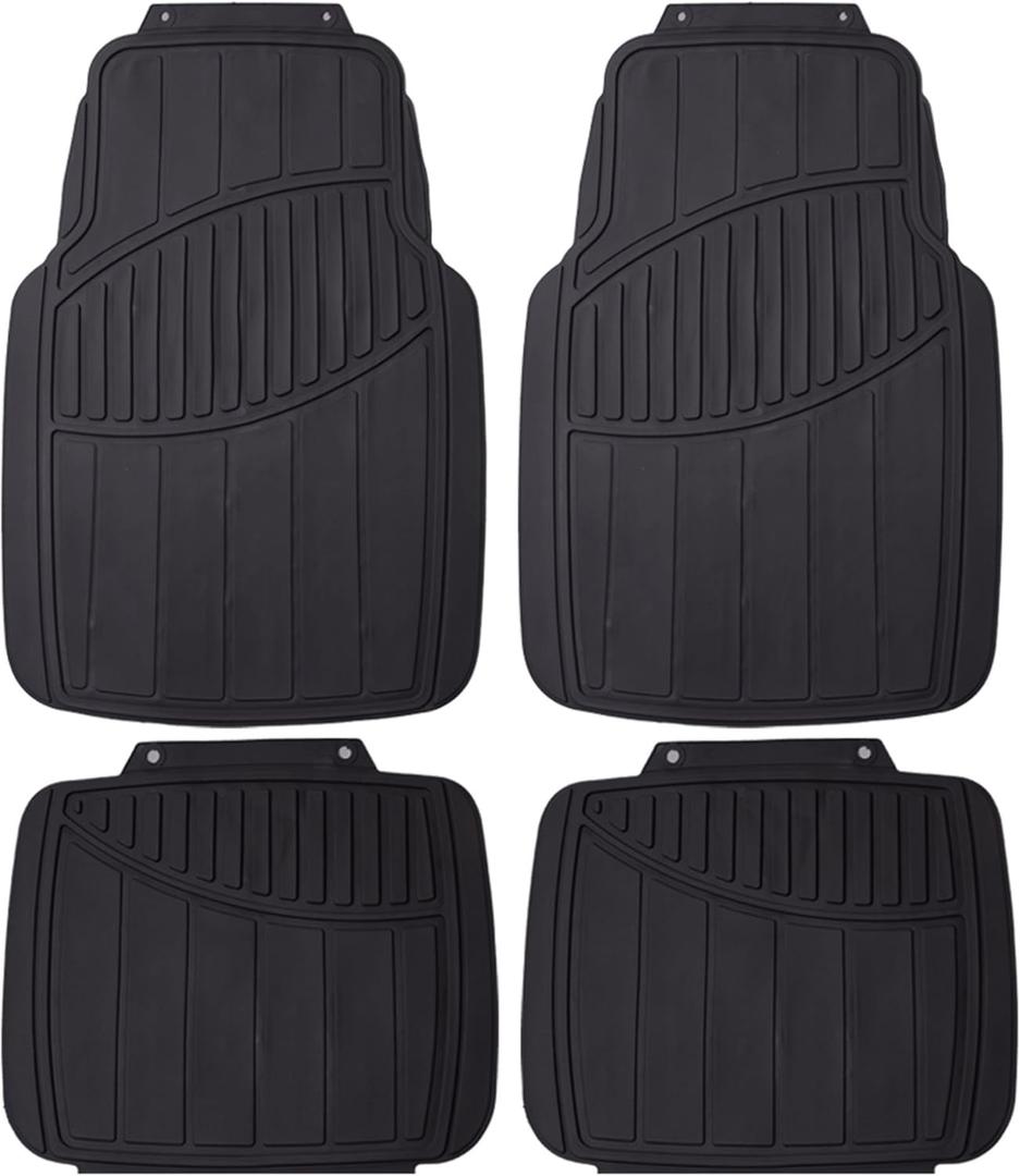 FH Group F11304BLACK Black All Weather Protection Floor Mat (Trimmable)