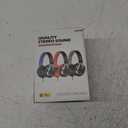 AC01 Over-Ear Headphones Wired, Passive Noise Isolating Corded Stereo Headsets with Mic Volume Control for Adults Teens 3.5mm for Chromebooks, Laptop, Computer, Tablets, Travel (Black Blue)