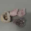 4 Pieces Tillandsia Air Plant Crystals Holder Small Air Plant Pot for Air Plants Home Decor Display (Air Plant Not Included)