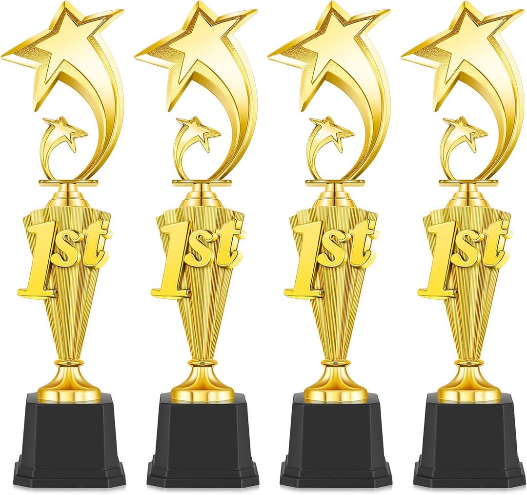 1st Place Trophy First Place Award for Sports Tournament Funny Gold Winner Trophy Cup for Football Soccer Competitions Reward Ceremony