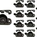 QCAA Steel Window Sash Lock, CTC 2", Antique Copper, 12 Pack