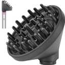 Upgraded Large Diffuser Attachment for Dyson Airwrap Styler HS01/HS05/HS08- Nozzle to Dryer Faster & Define Curls Hair,Hair Dryer Diffuser Attachment,Heat Resistant Diffuser for Airwrap Attachments (Gray-OEM Size)