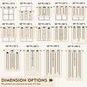 2Pcs 36inch White Kitchen Tier Curtains for Windows, Semi Light Filtering Curtains for Bedroom, Living Room, Basement, Bathroom, Window Treatments (24" W x 36" L)