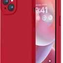 LOVE 3000 Designed for iPhone 14 Case, Premium Silicone with [Soft Anti-Scratch Microfiber Lining] Shockproof Protective Phone Case for Men Women Girls 6.1", Red
