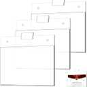 Kathfly 3 Pack 8.5 x 11'' Slat Wall Sign Holders Wall Mount Sleeve, Acrylic Slatwall Accessories Slatwall Picture Frames Brochure Holders for Slat Wall Panels Advertisement Notice Display (Horizontal)