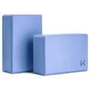 KEEP Yoga Block, High-Density EVA Foam 2 Pack Yoga Block with Non-Slip Textured Surface, Supportive, Lightweight - Ideal for Yoga