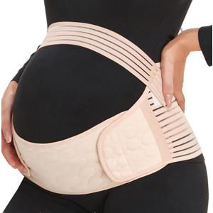 ChongErfei Pregnancy Belly Support Band Maternity Belt Pregnancy Support Belt for Back/Pelvic/Hip Pain,Maternity Belly Band Back Support
 3 Pack
