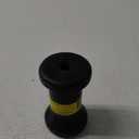 Seachoice 56180 Molded Spool Roller with Plastic Sleeve – Black Rubber – 5 Inches Wide – 1/ 2 Inch ID Hole