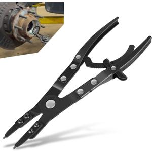 38700 Spindle Snap Ring Pliers 12in Heavy Duty External Snap Ring Pliers with Ratchet Locking Design, Fit for Ford Super Duty Pickups 2007 and Newer