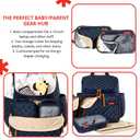 Skip Hop Diaper Bag Backpack: Forma, Multi-Function Baby Travel Bag with Changing Pad & Stroller Attachment, Navy, 1 Count