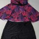 Women Plus Size Tankini Swimsuit - 2 Piece Flowy Plus Size Bathing Suits and Shorts with Pockets 2025 Extra Large, Purple Leaf 