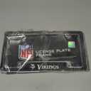 Rico Industries NFL Football Black 12" x 6" Chrome All Over Automotive License Plate Frame for Car/Truck/SUV