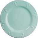 Signature Housewares 4 Piece Sorrento Collection Stoneware Dinnerware Set, Aqua Blue