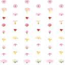 6 Pieces Hanging Flowers Garlands Artificial Flower Garland Decorations Ceiling Flower Set Floating Flower Wall Hanging Backdrop for Wedding/Birthday Room Decor