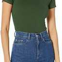 Velvet by Graham & Spencer Women's Aliana Short Sleeve Ribbed T Shirt, Medium