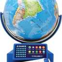 Dr. STEM Toys Interactive Talking Globe with Smart Pen, Game Panel, 300+ Geographic Quiz Questions, Touch & Learn, Music, and More - Educational Toy for Kids Ages 6+
