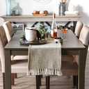 DII Woven Basics Collection 100% Cotton Knit Table Runner, 15x108, Stone