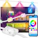 Permanent Outdoor Lights, Smart Outdoor LED String Lights,Christmas Lights RGB Color Changing,Scene Modes, IP67 Waterproof, App Control,Holiday, Party,Christmas Decorations100FT
