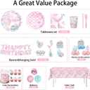175PCS Mermaid Party Decorations, Mermaid Theme Party Supplies Plates and Napkins Set, Tableware,Banner, Hanging Swirls, Tablecloth, Balloon,Cake Cupcake Topper,Honeycomb Centerpiece Baby Shower