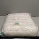 LE SURE Cute Orthopedic Dog Bed for Small Dogs, Waterproof Chic Flat Pet Beds with Removable Washable Cover, Fuzzy Thick Egg Crate Foam Pet Mat for Indoor Use (24" x 18", Cream)