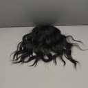 PANEWAY Wavy Curly Natural Black Clip In Hair Topper - 16Inch Add Hair Volume Synthetic Wiglets