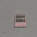 Glamnetic Press On Nails - Red Bottom | Red Accent Dual Side Medium Almond Fake Nails with a Black Matte Finish, Salon Quality Halloween Nails | 15 Sizes - 20 Nail Kit with Glue