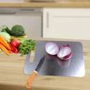 Titanium Cutting Board - 100% Pure Titanium Cutting Boards for Kitchen, Food Grade 304 Stainless Steel Cutting Board Set for Meat Fruit & Vegetable (15.4 * 11Inch)