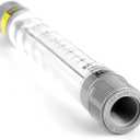 Flow Meter, 0.5-5 GPM 1.8-18 LPM Tube Type Flow Meter for Gas Liquid Pipeline Flowmeter for Water Industrial Field