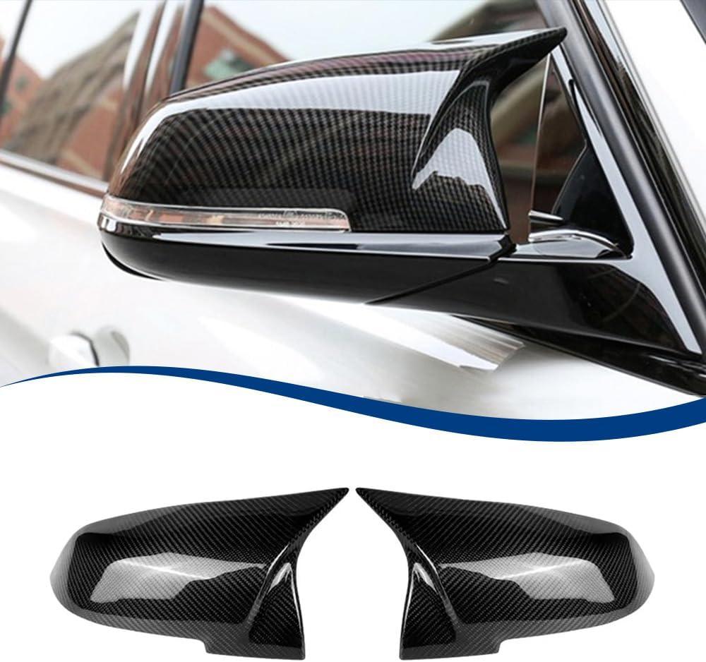 Real Carbon Fiber Mirror Caps Compatible with 3-Series F30 F31 F34 / 4-Series F32 F33 F36 / 2-Series F22 F23 / 1-Series F20 X1 E84 M2 F87 2PCS-Set