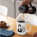 J.Ehonace 15 oz Thats What She Said Mug - Funny Double-Sided Coffee Cup, Perfect Cup Gift for Fans, White Ceramic Mug with Humorous Quote