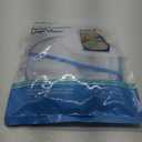 Pop-Up Hamper Laundry Collapsible Storage Bag Mesh Blue White 14"x14"x23" 