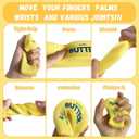 2 Pack Novelty Squeeze Stress Ball, Realistic Butter Shaped Fidget Toy, Slow Rebound Gel Stress Reliever for Adults, Office Desk Decor