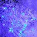 JMEXSUSS Blue Christmas Net Lights 360 LED 12ft x 5ft Bush Lights Plug in Outdoor 8 Modes Connectable for Christmas Bush Decorations, Clear Wire